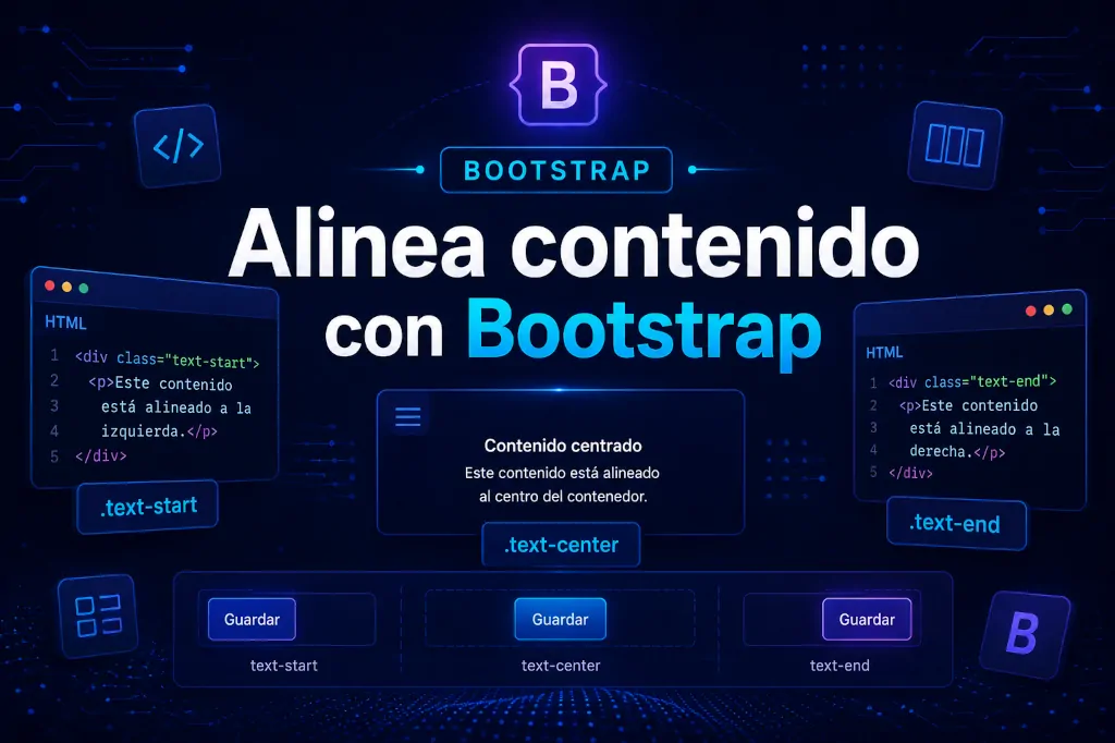 Alinea contenido con Bootstrap