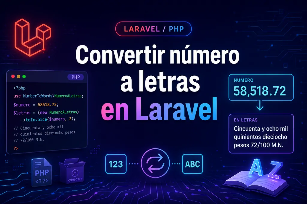 Convertir número a letras en Laravel