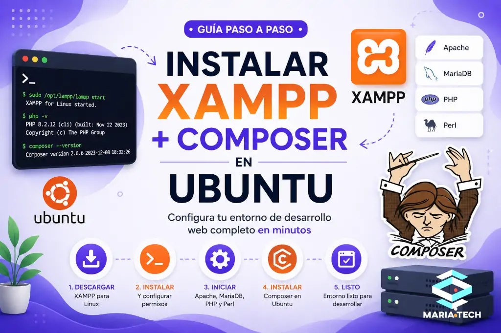 Instalar XAMPP + Composer en Ubuntu