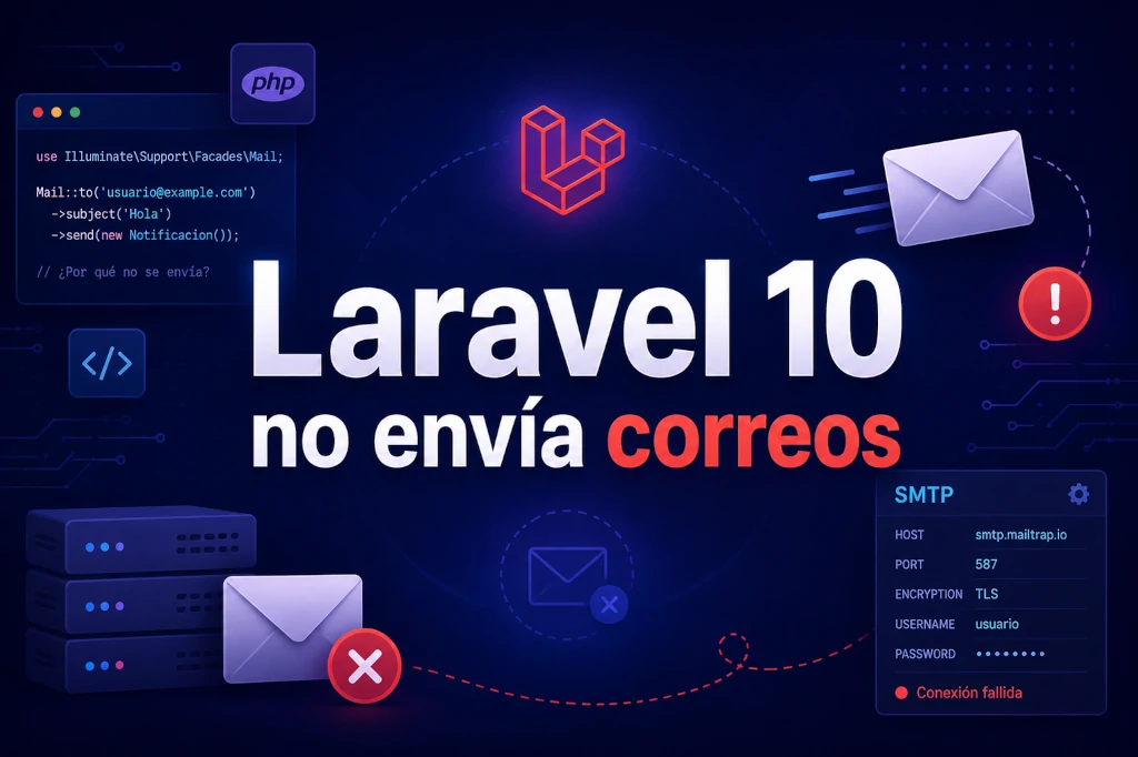 Laravel 10 no envía correos