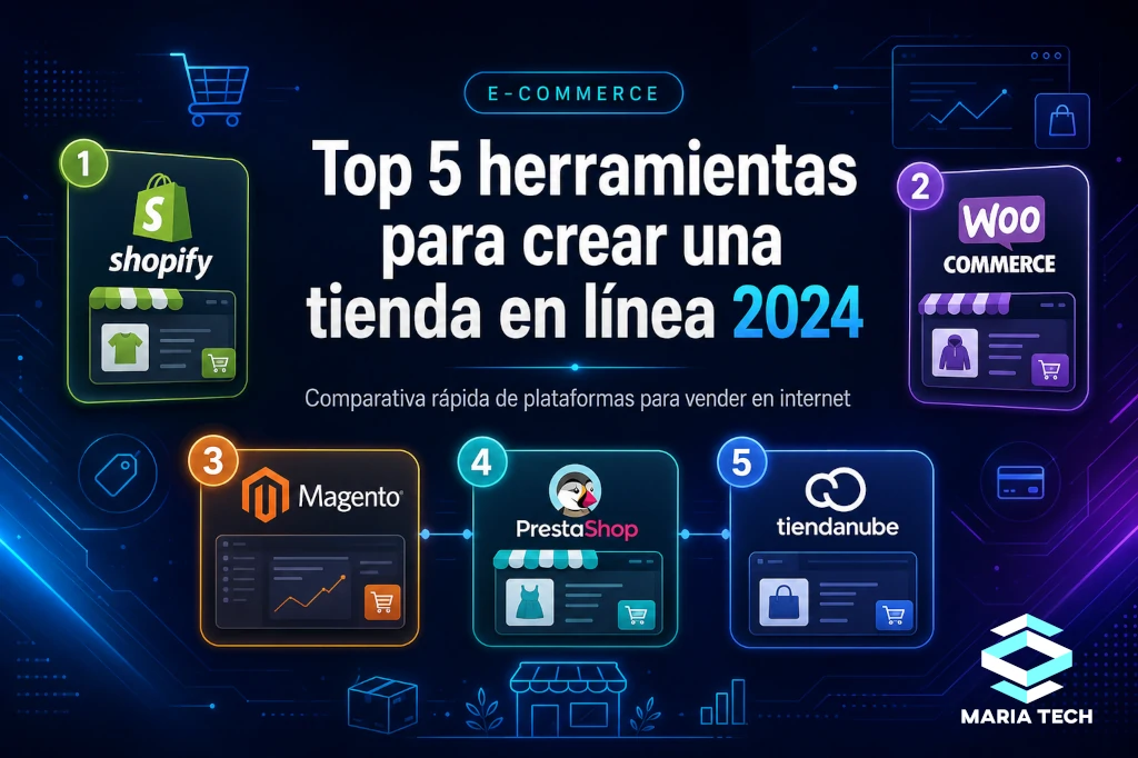 Top 5 herramientas para crear una tienda en línea 2024
